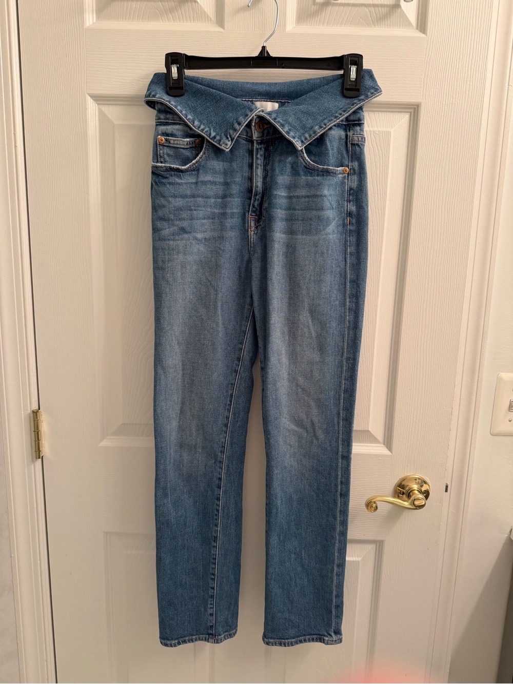 Jonathan Simkhai Standard River fold over waistband jeans 25